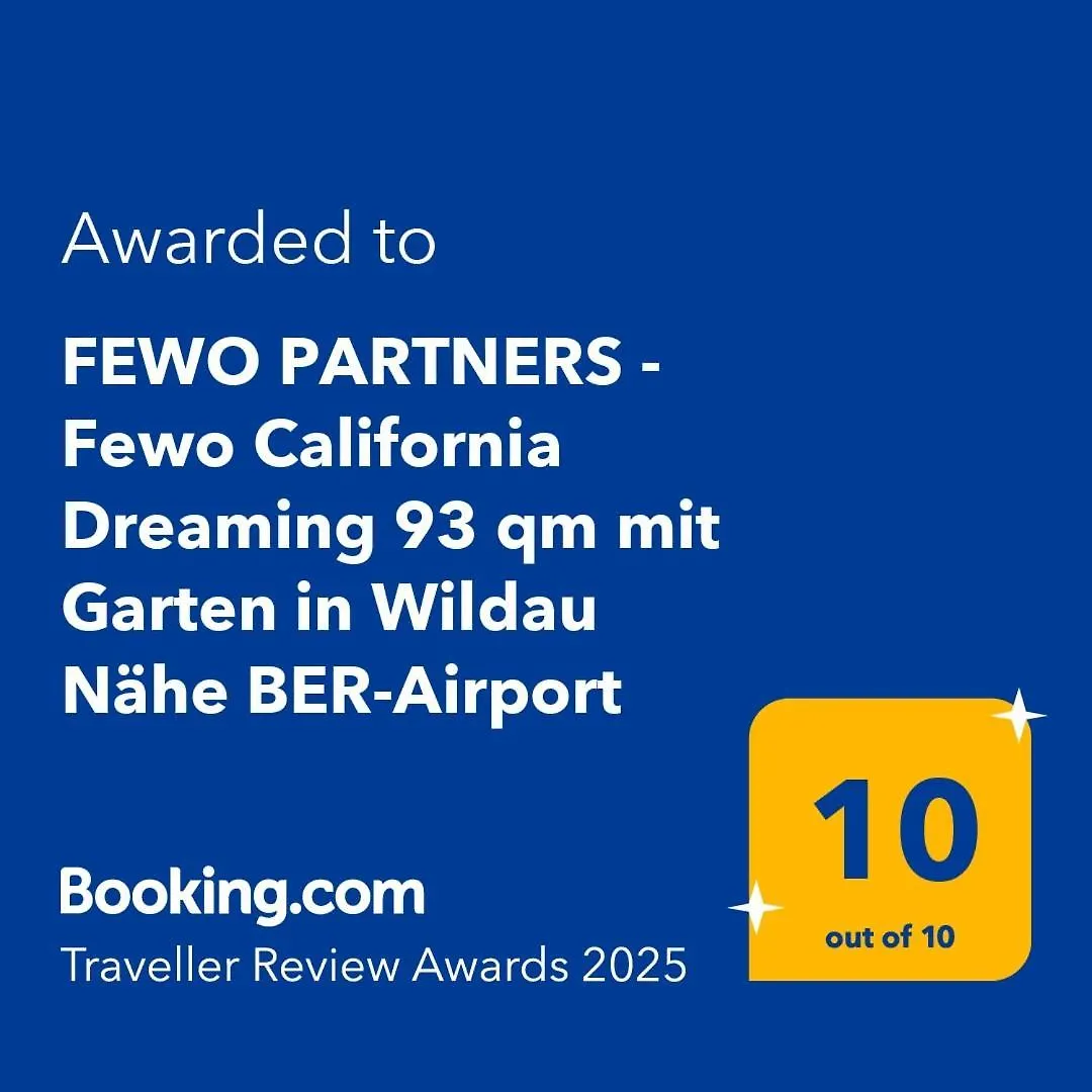 Fewo Partners - Fewo California Dreaming 93 Qm Mit Garten In Wildau Naehe Ber-Airport